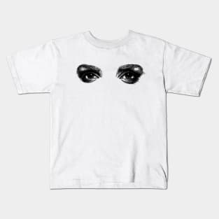 Pen and Ink Eyes Kids T-Shirt